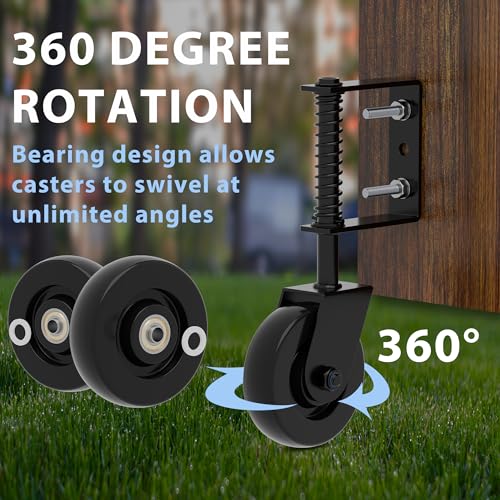 Heavy Duty Gate Wheel 150 Lbs Capacity Perfect for GateFarmFence