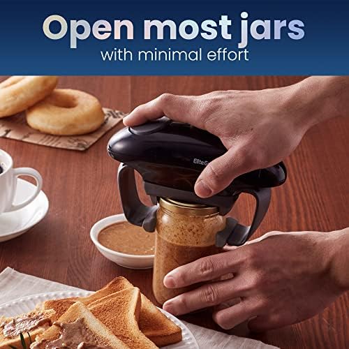Elite Gourmet EJO800 Electric Jar Opener BlackGray