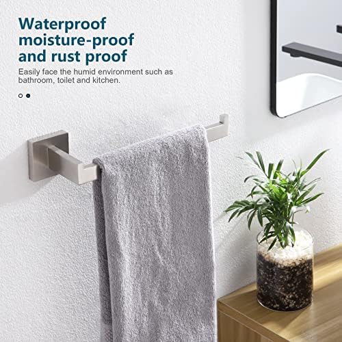 KOKOSIRI 3-Tier Towel Shelf Brushed Nickel