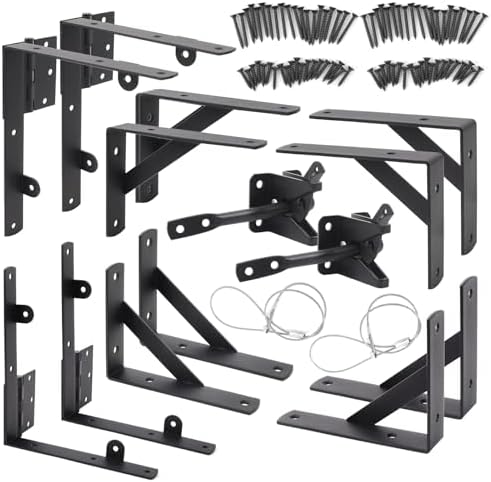 Anti-Sag Fence Gate Kit Set of 2 for Wooden Fences