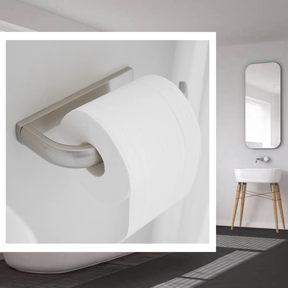 BESy Brass Toilet Tissue Holder Brushed Nickel