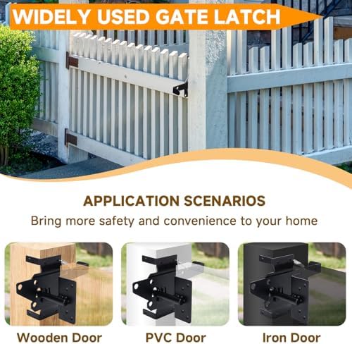 Xiuying Feng Self-Locking Gate Latch - Durable Fence Security