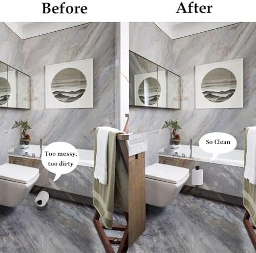 Cerekony Adhesive Toilet Paper Holder - Brushed Black for Small Spaces