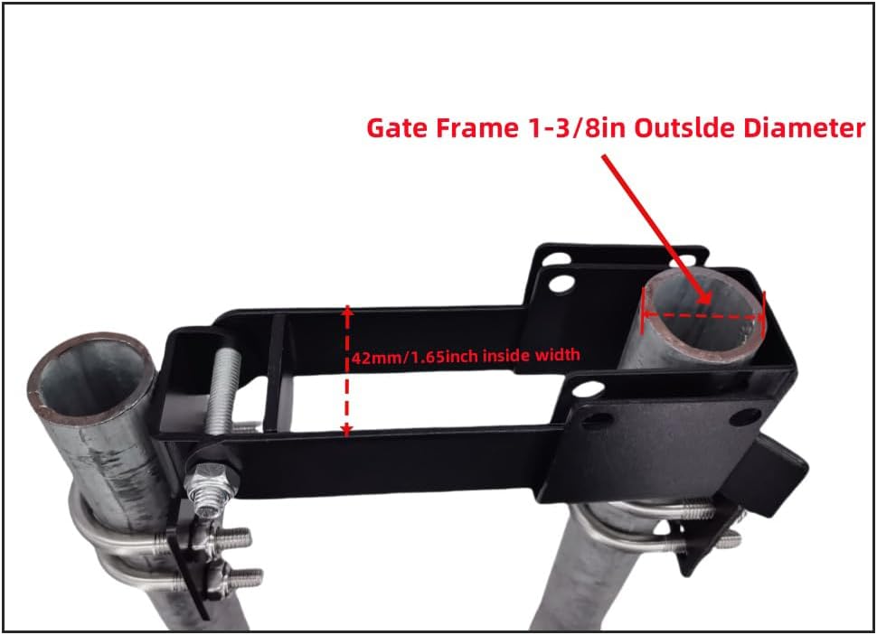 Precise Double Gate Latch for 1-38 Pipe Fences