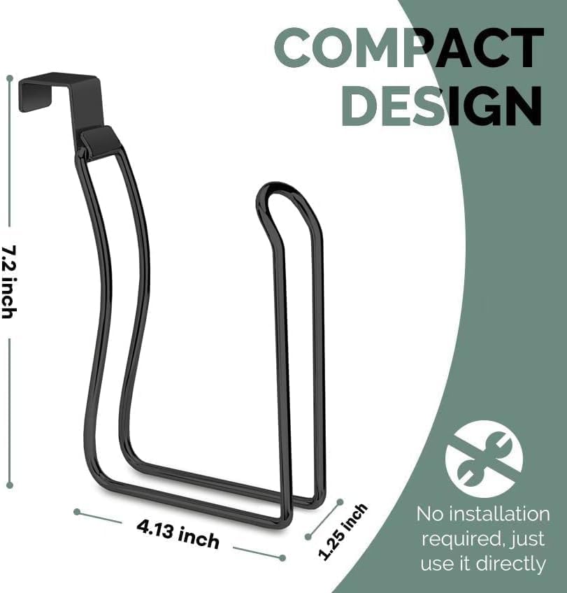 Chrome Toilet Paper Roll Holder - Space Saving Durable