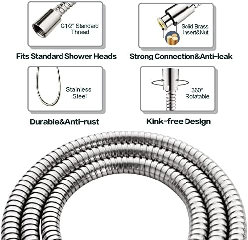 Bright Showers Dual Shower Head Grab Bar Set