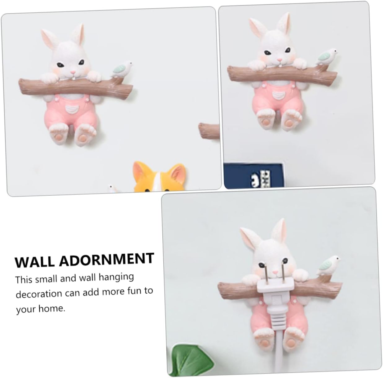 LABRIMP Cartoon Rabbit Wall Hook for Home