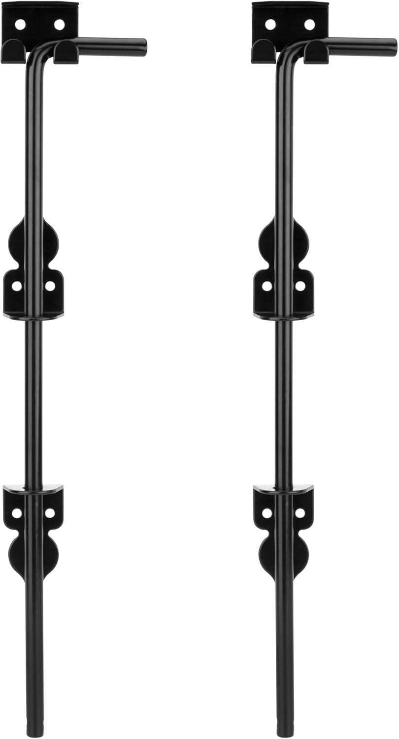 Heavy-Duty 18 Cane Bolt Gate Lock Holder for Wood Metal Gates