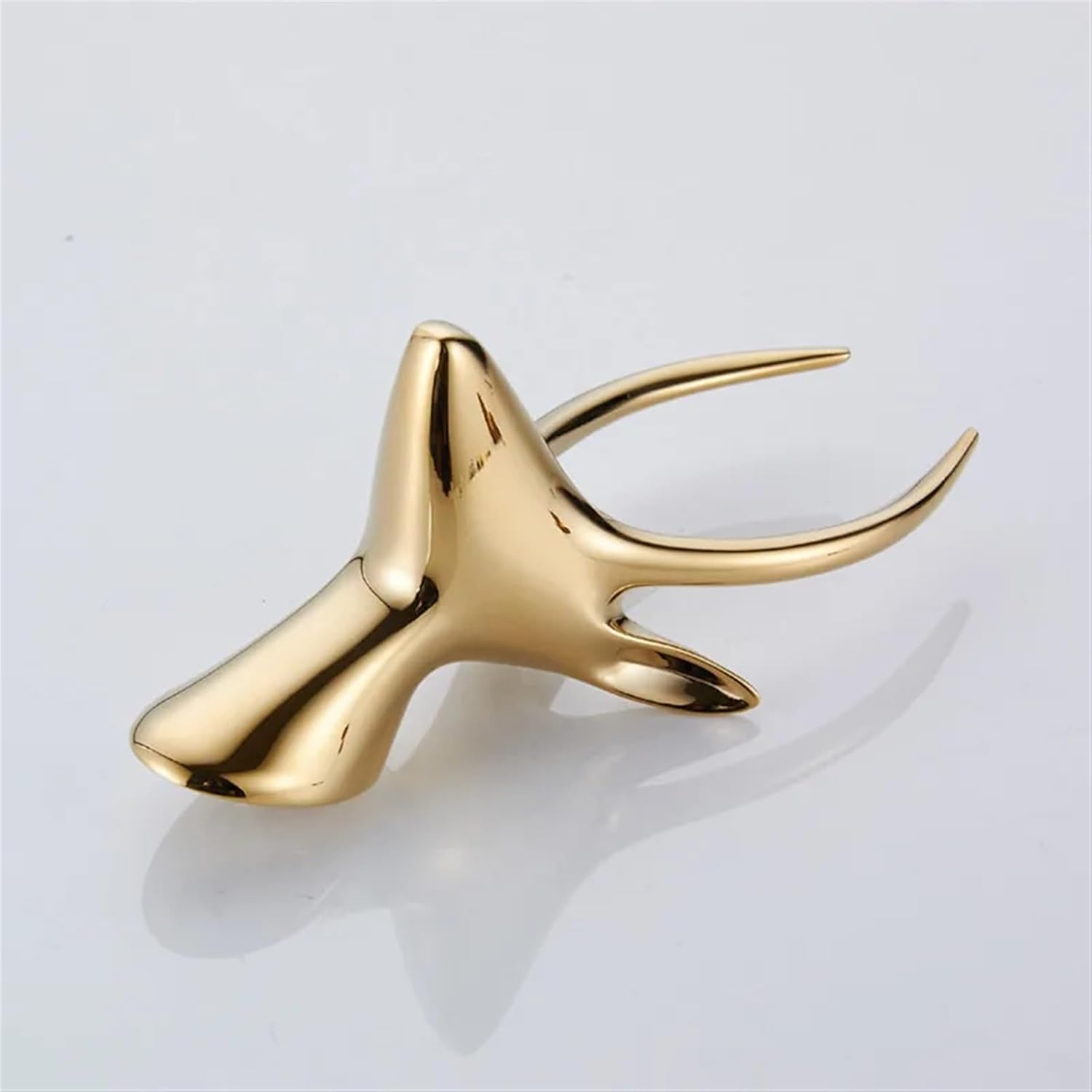 White Chrome Robe Hook Wall Mount 1Pcs