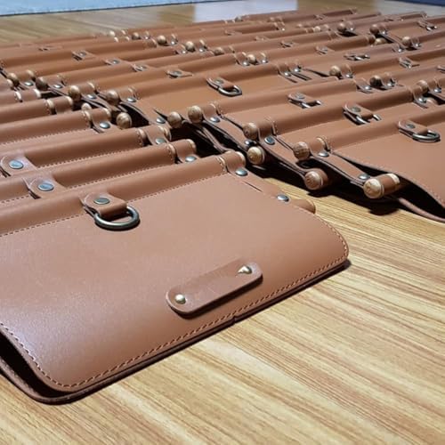 Cabilock Farmhouse Paper Towel Holder Brown Pu Leather Design