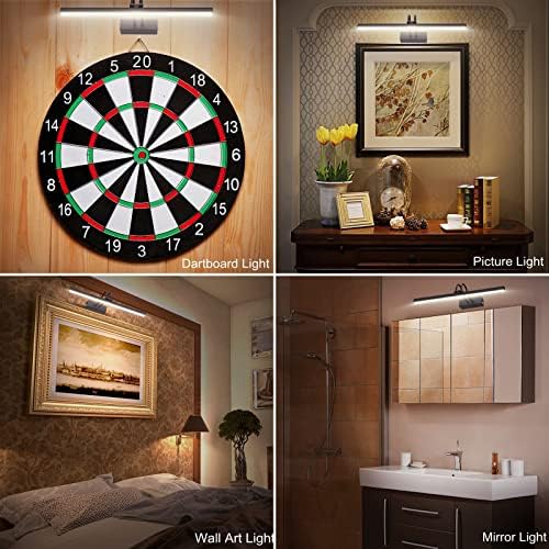 FUNCHDAY Wireless Picture Light with Remote 48 LED Dimmable Wall Art Lighting