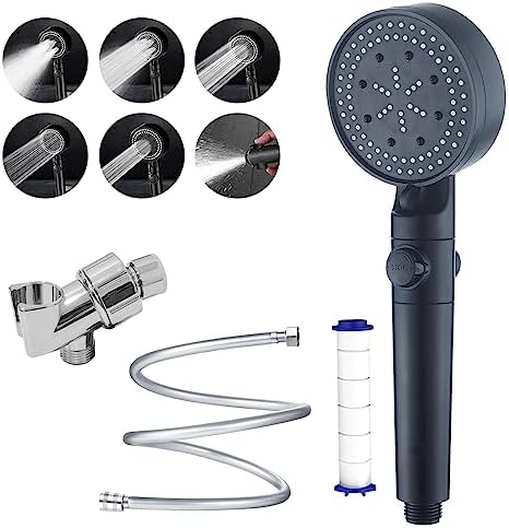 High Pressure Shower Head with 5 Spray Settings