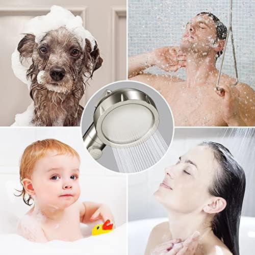 HANLIAN High-Pressure Shower Head with Pause Function for Easy Efficient Use
