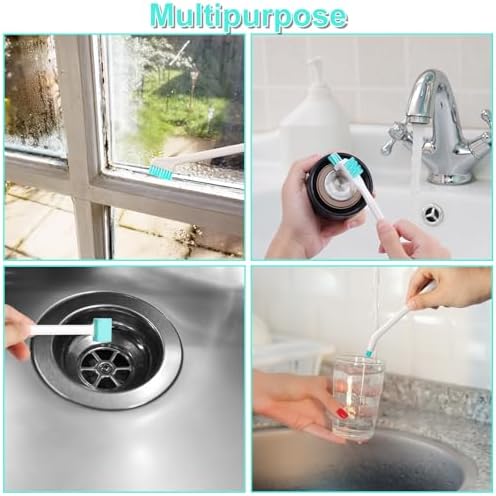 PEUTIER Ice Maker Cleaners Set - 10pcs Cleaning Brushes 2pcs Double Ended Hooks