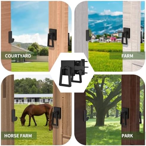 Quick Order - Heavy Duty Double Side Gate Latch with Black Powder Coating
