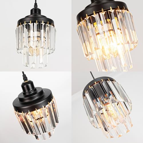 Adjustable Height Halo Pendant Light with Dimmable Remote Control