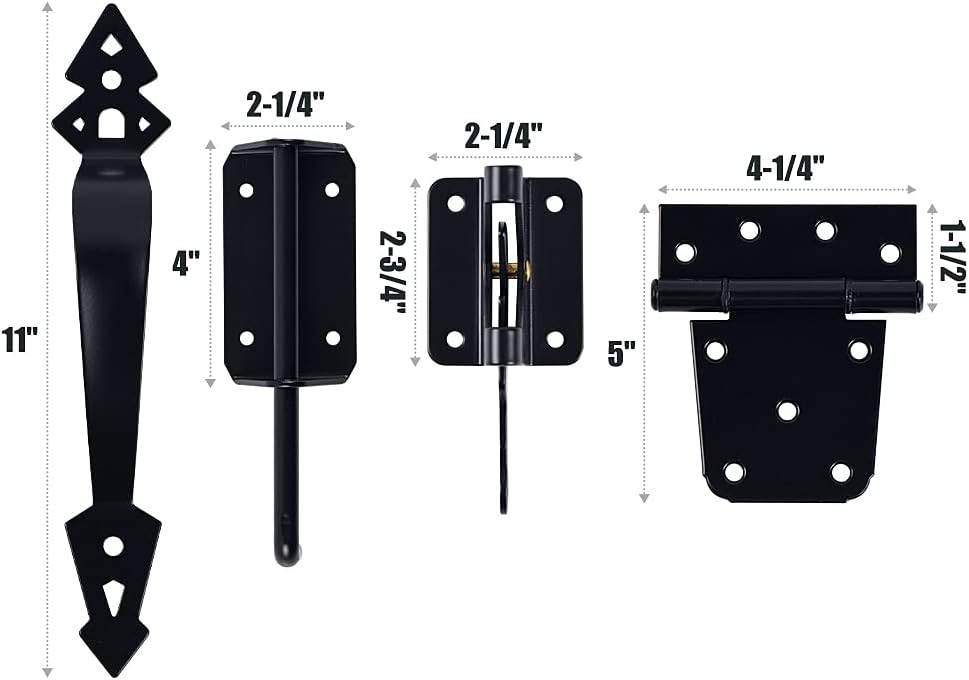 Secure Durable Gate Hinge Kit
