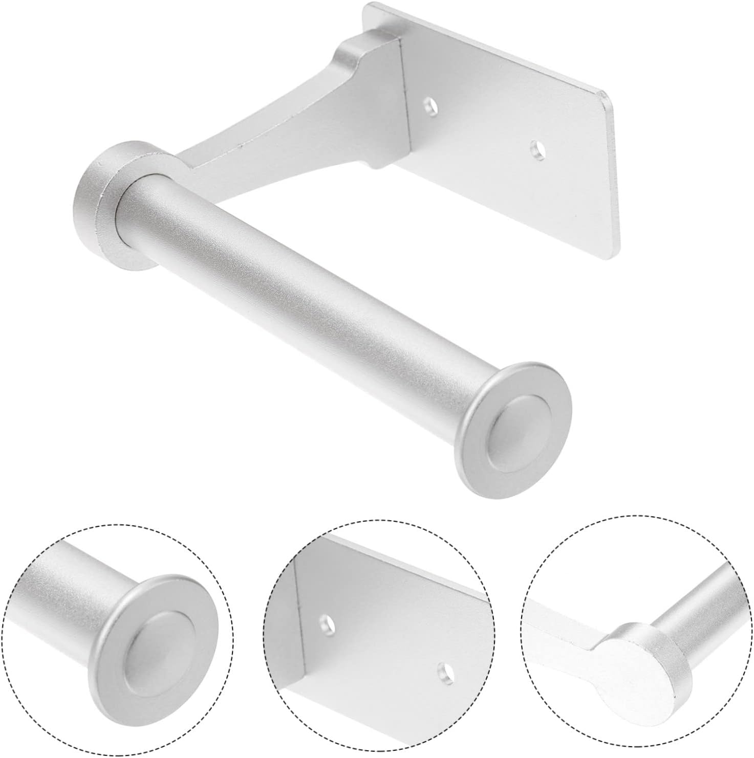 Lurrose Aluminum Alloy Tissue Rack Wall Mount