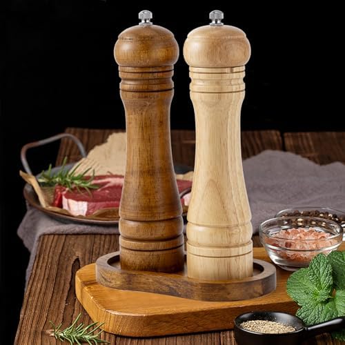 BINHAI Salt and Pepper Wood Mill Rest Tray