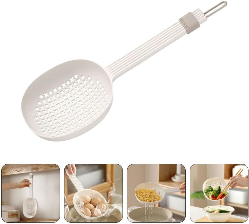 BESTOYARD Skimmer Slotted Spoon with Long Handle