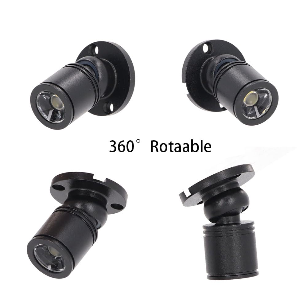 KONPWAY Dimmable 12V LED Mini Spotlights Pack of 6