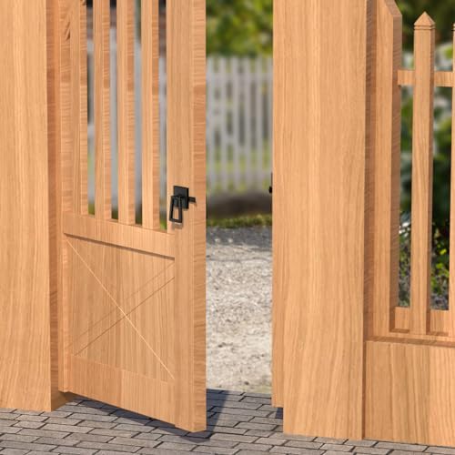 Quick Order - Heavy Duty Double Side Gate Latch with Black Powder Coating