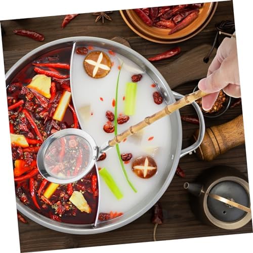 DECHOUS 304 Stainless Steel Skimmer Spoon with Handle