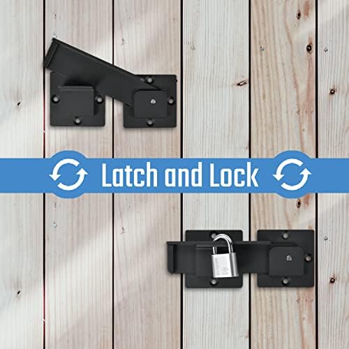 Steinwhale Flip Gate Latch Locks for Outdoor Door Gate