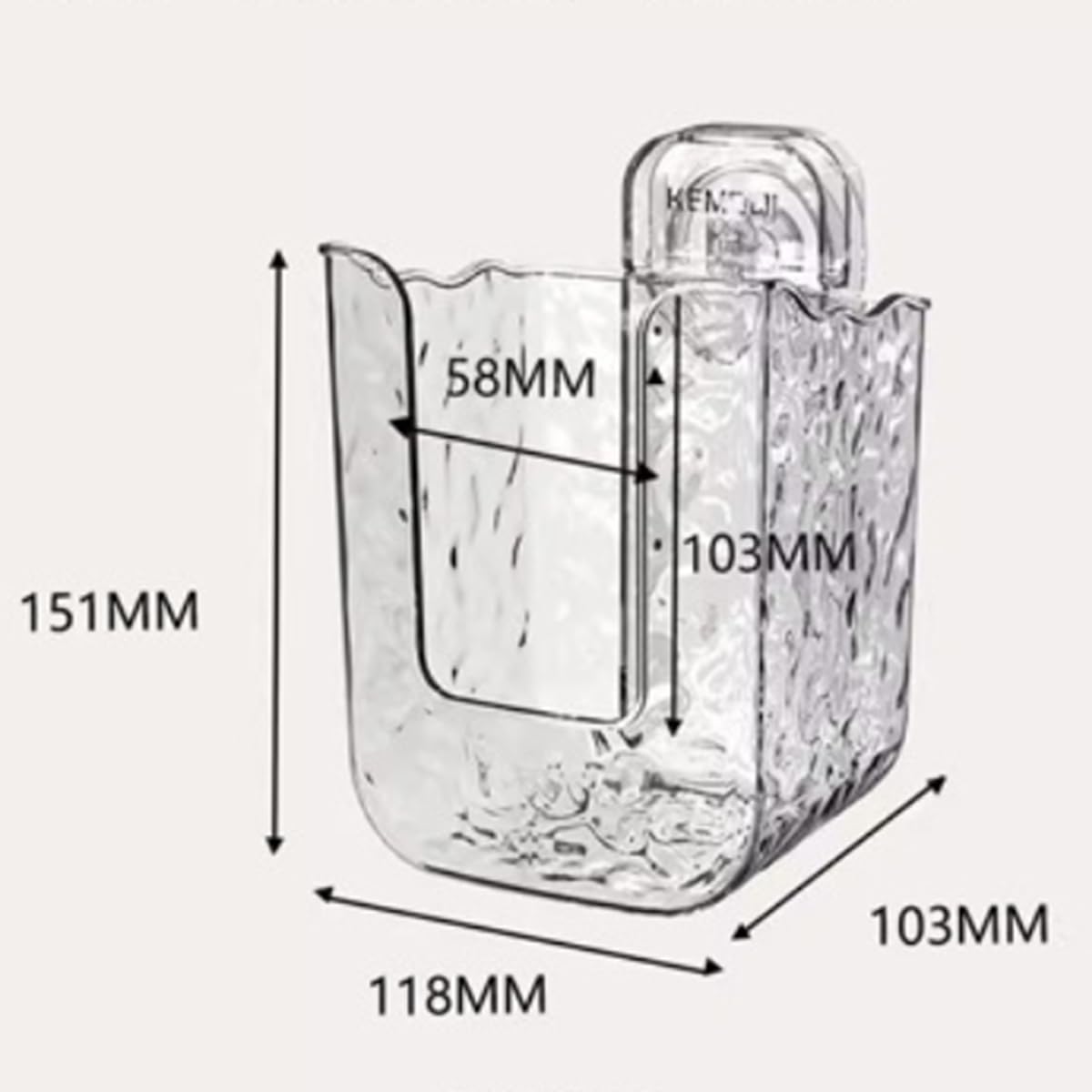 Multi-Functional Wall-Mounted Tissue Box No Punching Suction Cup