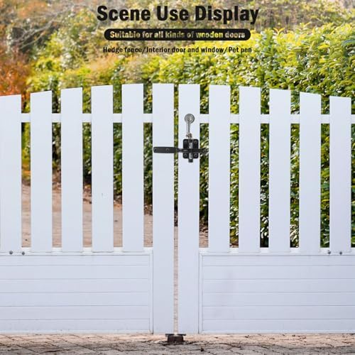 Durable Self-Locking Gate Latch with Stainless Steel Spring