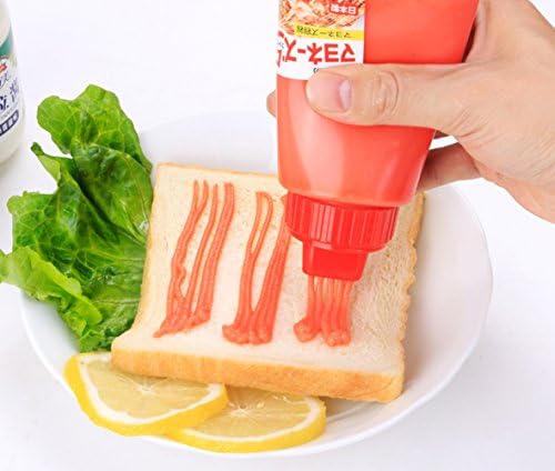 MXY 5 Hole Salad Vinegar Ketchup Dispenser 380ml White