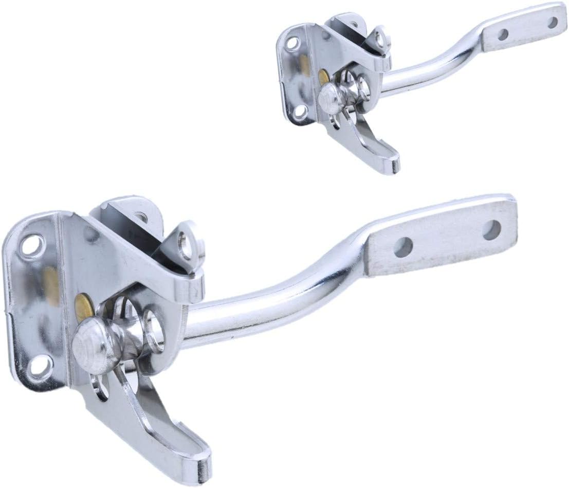 QCAA Self-Locking Gate Latch Pack of 2 304 Stainless Steel