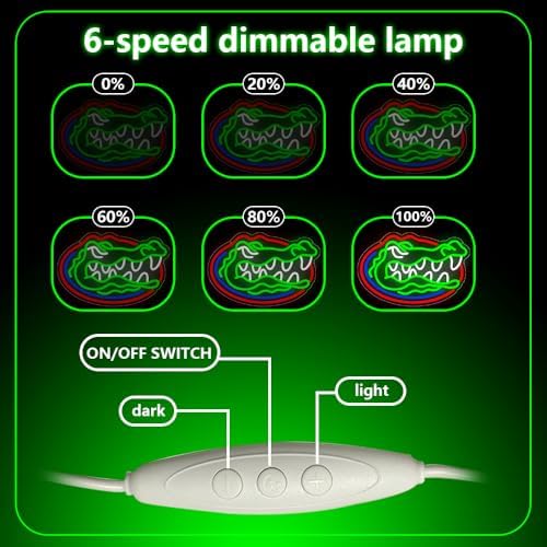 Florida Gators Neon Wall Sign LED Light for Bedroom
