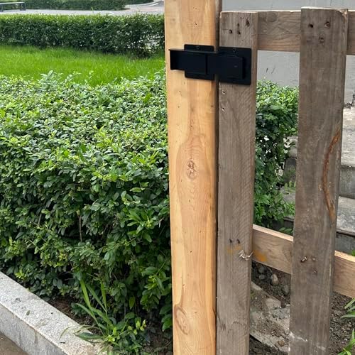 Sturdy 35mm Heavy Duty Gate Latch Lock Set with Matte Black Finish