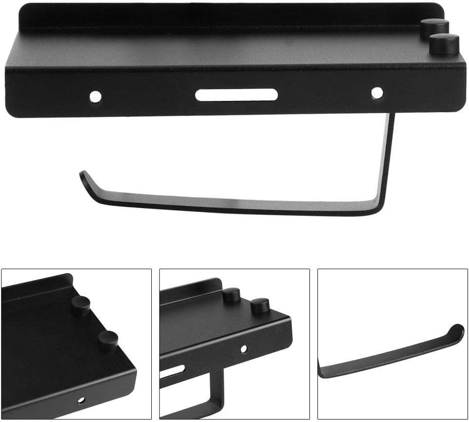 Duokon Toilet Paper Holder with Storage Shelf