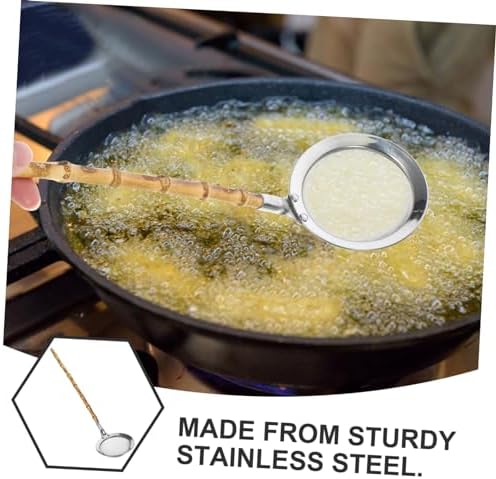 DECHOUS 304 Stainless Steel Skimmer Spoon with Handle