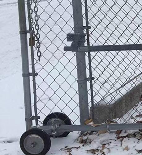 Plutreas 6-Inch Gate Wheel - Dual-Purpose Chain Link Fence Carrier
