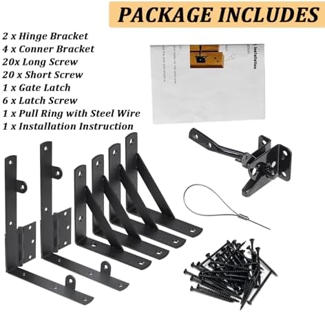 Heavy Duty Fence Gate Kit - Anti Sag Rust-Proof
