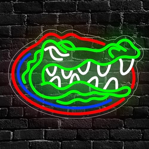 Florida Gators Neon Wall Sign LED Light for Bedroom