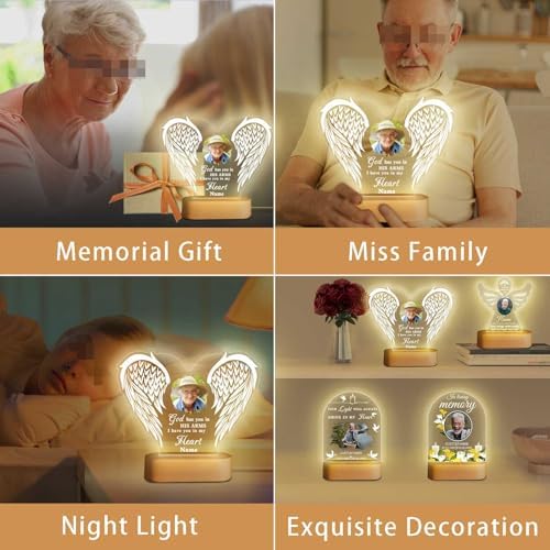 Customized Photo Night Light Acrylic Plaque Lamp