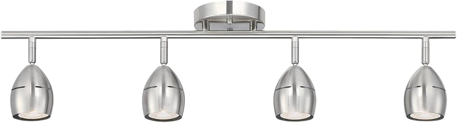 Westinghouse 6129500 Four Light LED Track Light Kit Brushed Nickel 1