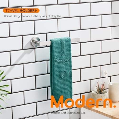 AONEON 2 Pack Stainless Steel Towel Rings Modern Bathroom Holder