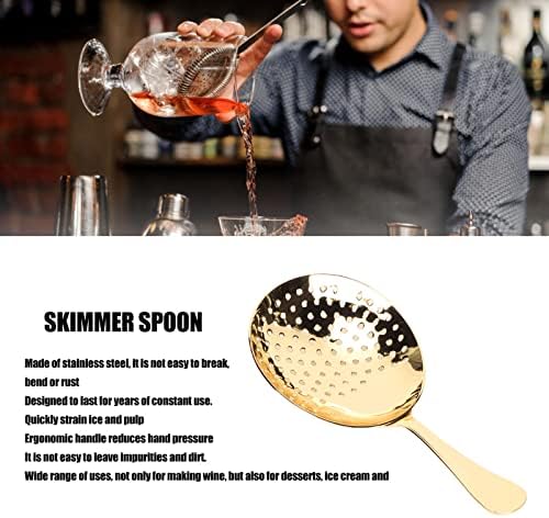 Tissting Gold Plated Julep Strainer Cocktail Tool