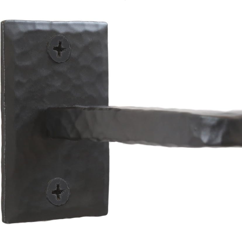 Handmade Wrought Iron Toilet Paper Holder - Black Iron Bathroom Decor
