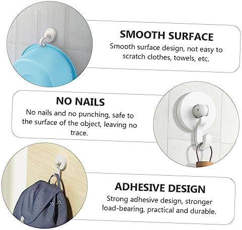 Self-Adhesive Wall Hooks for Kitchen Bathroom Living Room 1