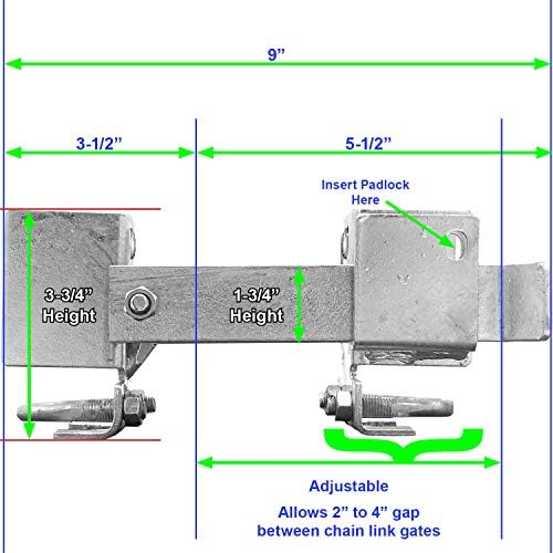 Safe Strong Chain Link Gate Latch