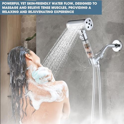 Eco-Friendly 4-Function Hammer-Shape Handheld Shower Head
