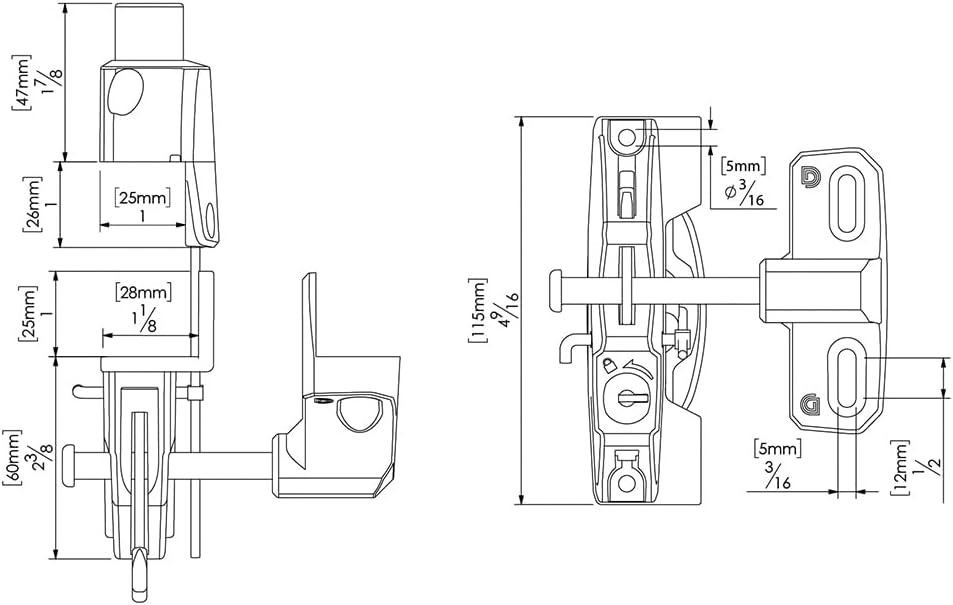LokkLatch Key Lockable Gate Latch
