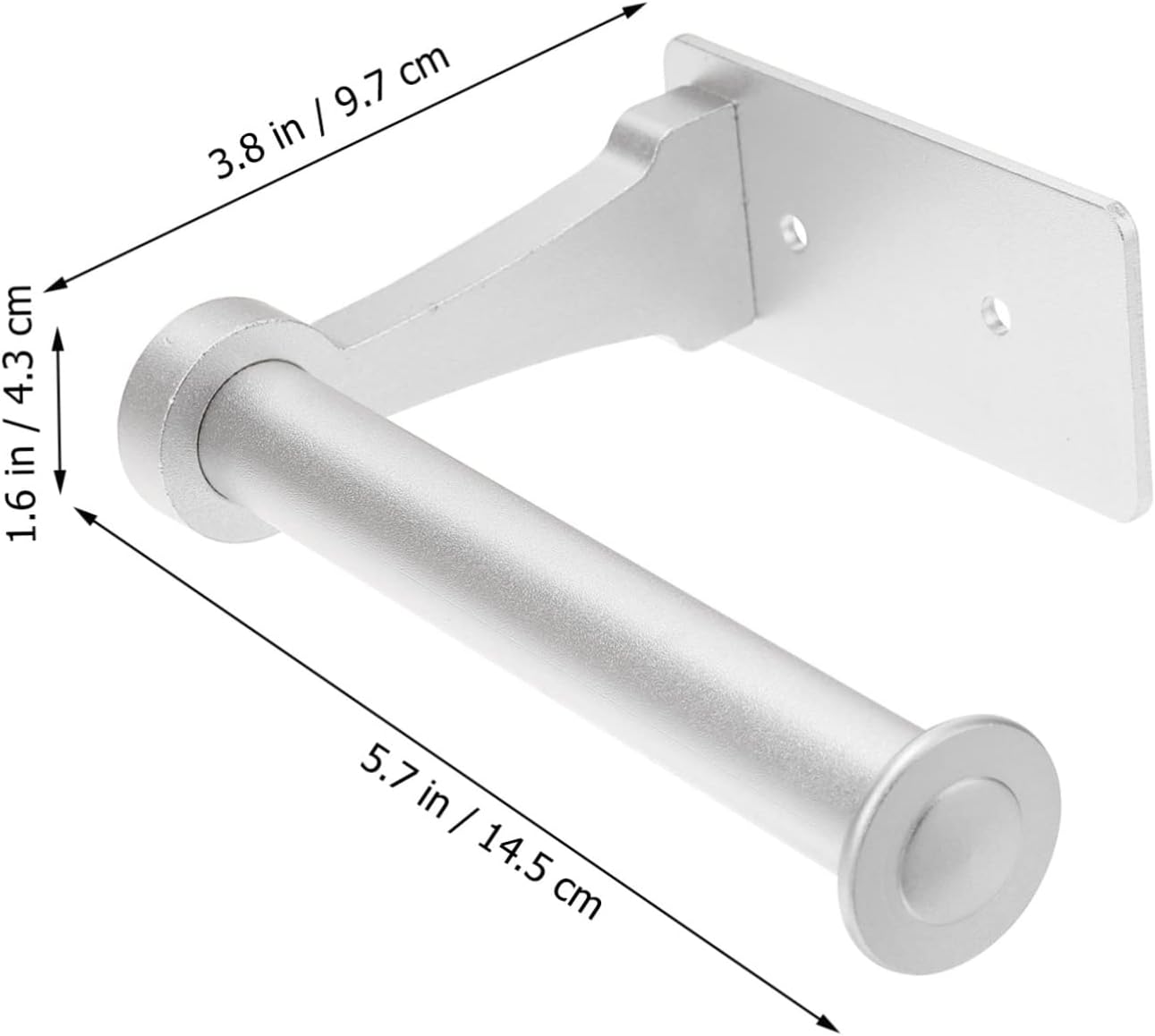 Veemoon Wall Toilet Paper Holder Space-Saving Aluminum Design