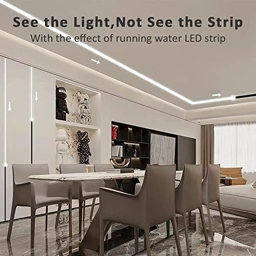 20-Pack U-Shape LED Diffuser Aluminum Channel with PC Black Cover